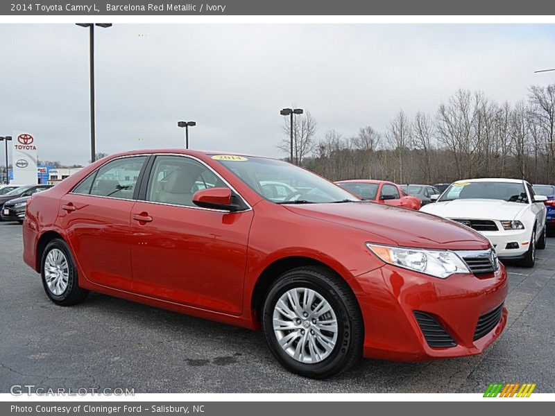 Barcelona Red Metallic / Ivory 2014 Toyota Camry L