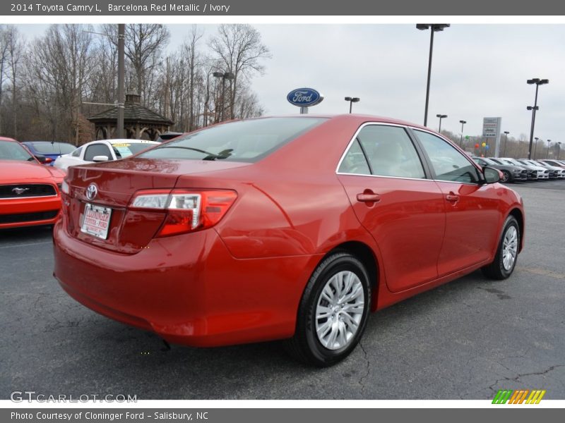 Barcelona Red Metallic / Ivory 2014 Toyota Camry L