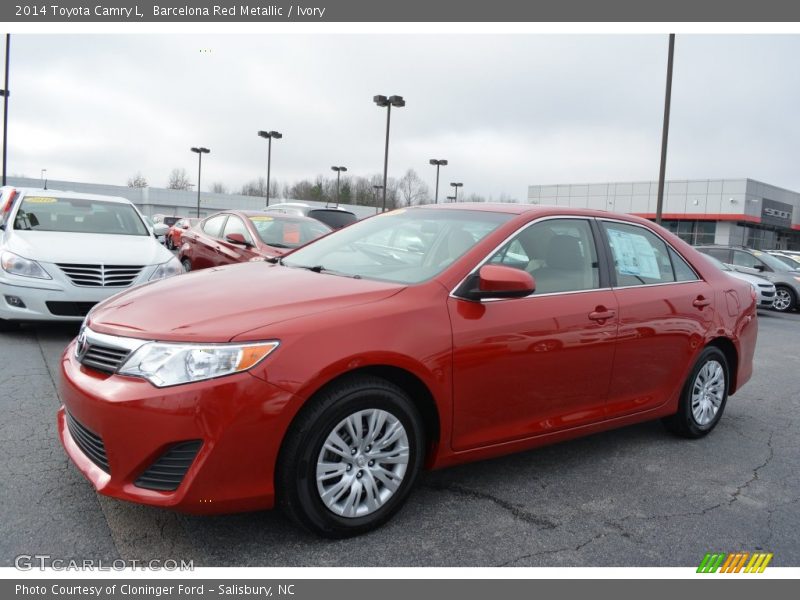 Barcelona Red Metallic / Ivory 2014 Toyota Camry L