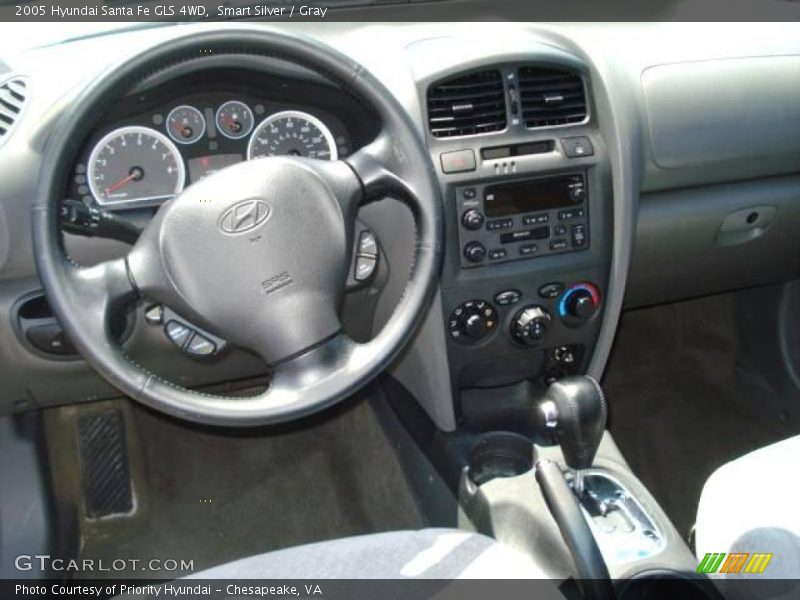Smart Silver / Gray 2005 Hyundai Santa Fe GLS 4WD