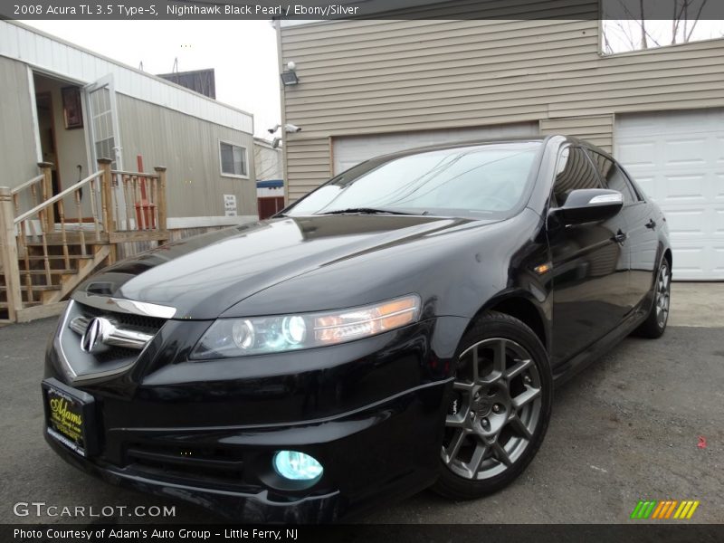 Nighthawk Black Pearl / Ebony/Silver 2008 Acura TL 3.5 Type-S