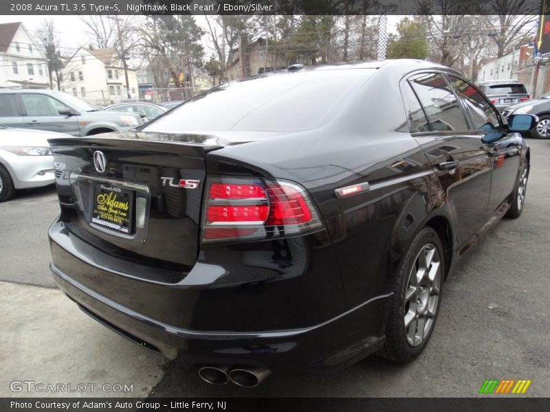 Nighthawk Black Pearl / Ebony/Silver 2008 Acura TL 3.5 Type-S