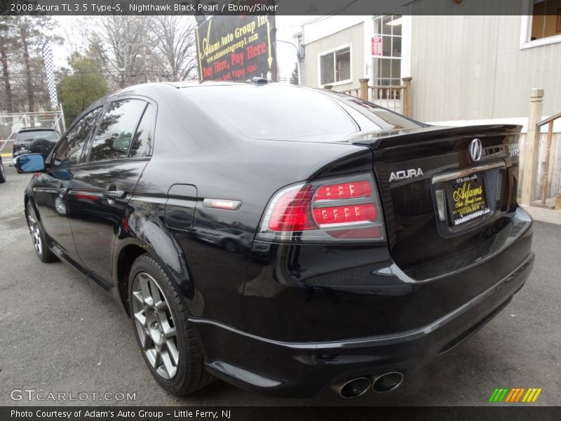 Nighthawk Black Pearl / Ebony/Silver 2008 Acura TL 3.5 Type-S