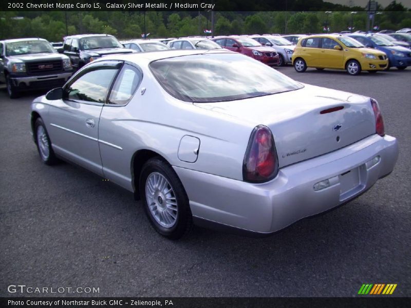 Galaxy Silver Metallic / Medium Gray 2002 Chevrolet Monte Carlo LS