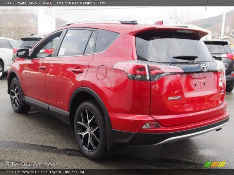 Barcelona Red Metallic / Black 2016 Toyota RAV4 SE AWD