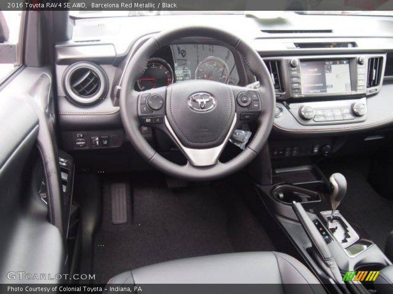 Barcelona Red Metallic / Black 2016 Toyota RAV4 SE AWD
