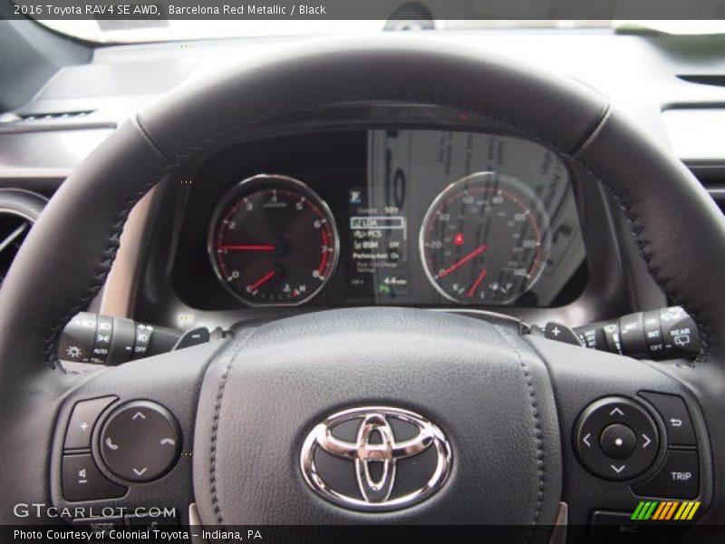 Barcelona Red Metallic / Black 2016 Toyota RAV4 SE AWD