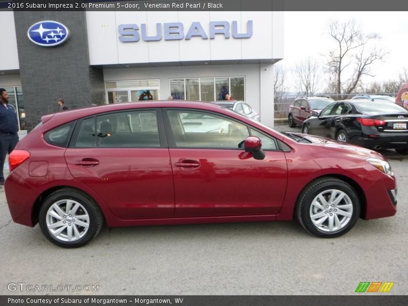 Venetian Red Pearl / Black 2016 Subaru Impreza 2.0i Premium 5-door
