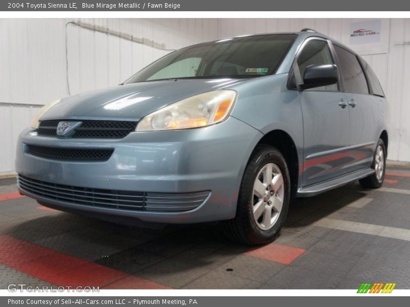Blue Mirage Metallic / Fawn Beige 2004 Toyota Sienna LE