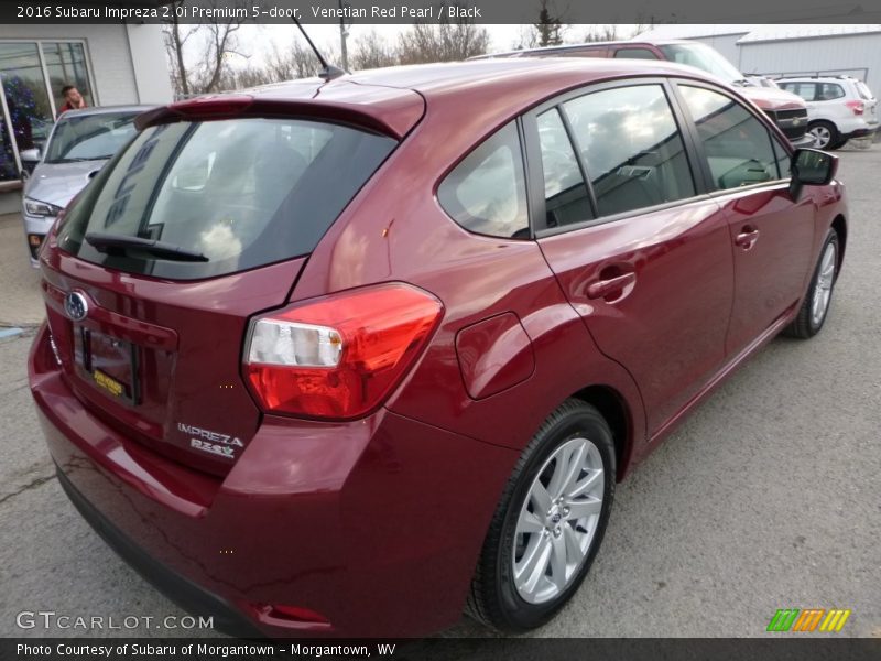 Venetian Red Pearl / Black 2016 Subaru Impreza 2.0i Premium 5-door