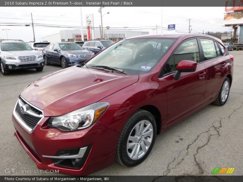 Venetian Red Pearl / Black 2016 Subaru Impreza 2.0i Premium 5-door