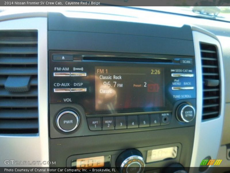Cayenne Red / Beige 2014 Nissan Frontier SV Crew Cab