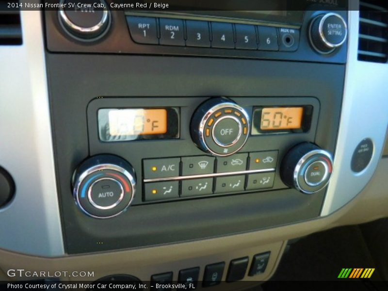 Cayenne Red / Beige 2014 Nissan Frontier SV Crew Cab