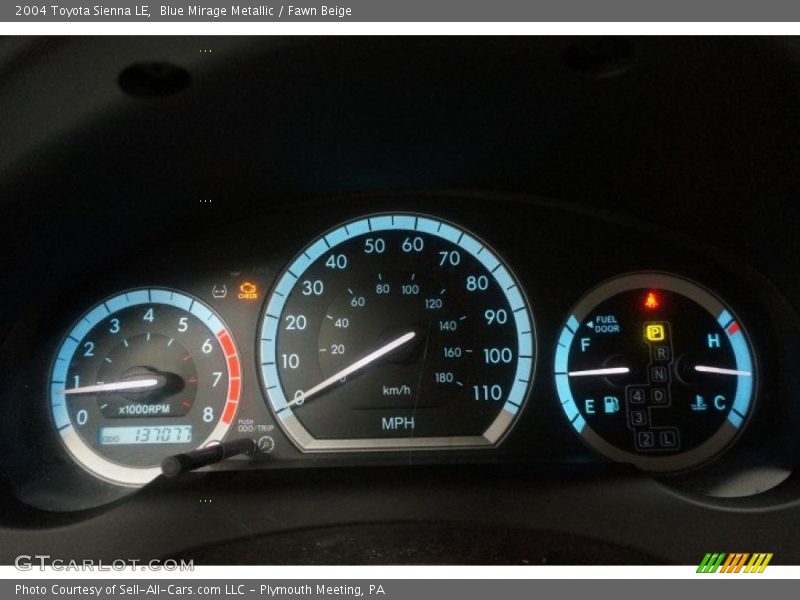 Blue Mirage Metallic / Fawn Beige 2004 Toyota Sienna LE