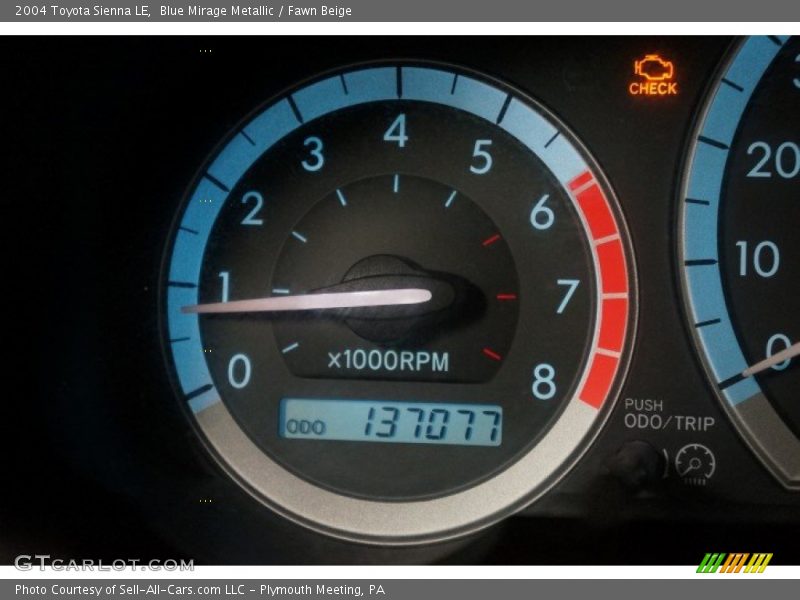 Blue Mirage Metallic / Fawn Beige 2004 Toyota Sienna LE