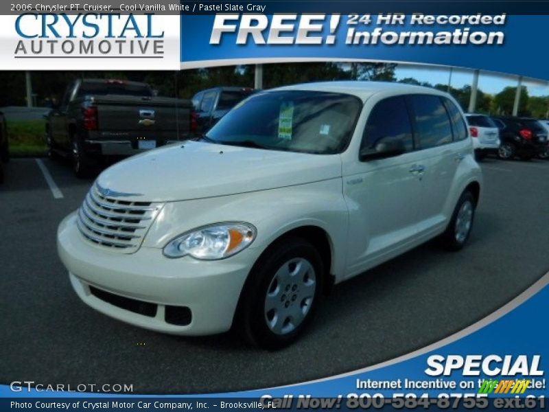 Cool Vanilla White / Pastel Slate Gray 2006 Chrysler PT Cruiser