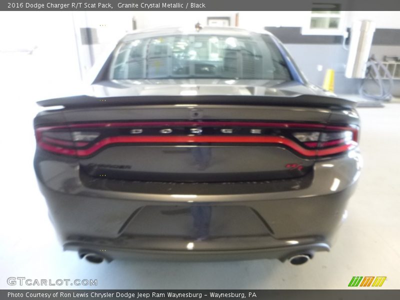 Granite Crystal Metallic / Black 2016 Dodge Charger R/T Scat Pack