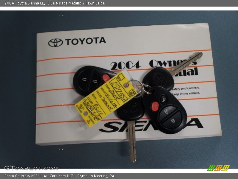 Blue Mirage Metallic / Fawn Beige 2004 Toyota Sienna LE