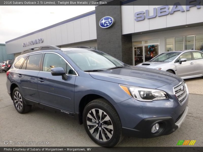 Twilight Blue Metallic / Slate Black 2016 Subaru Outback 2.5i Limited