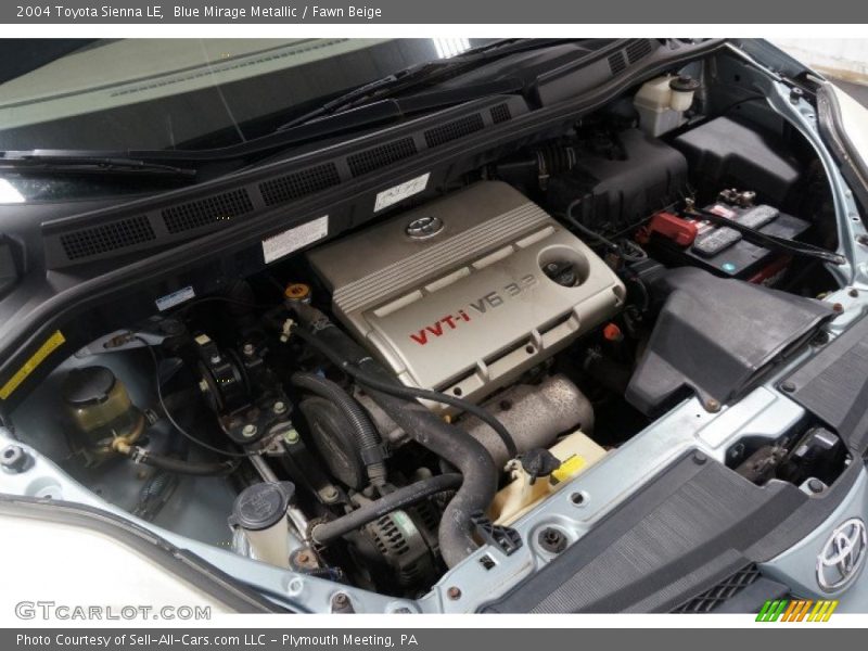 Blue Mirage Metallic / Fawn Beige 2004 Toyota Sienna LE