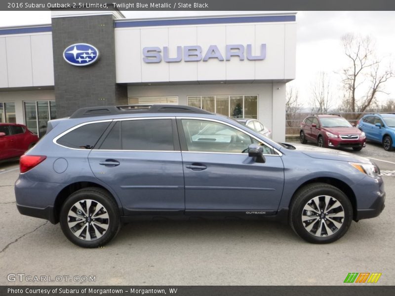 Twilight Blue Metallic / Slate Black 2016 Subaru Outback 2.5i Limited