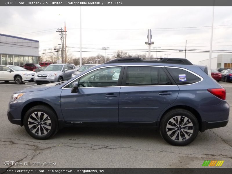Twilight Blue Metallic / Slate Black 2016 Subaru Outback 2.5i Limited
