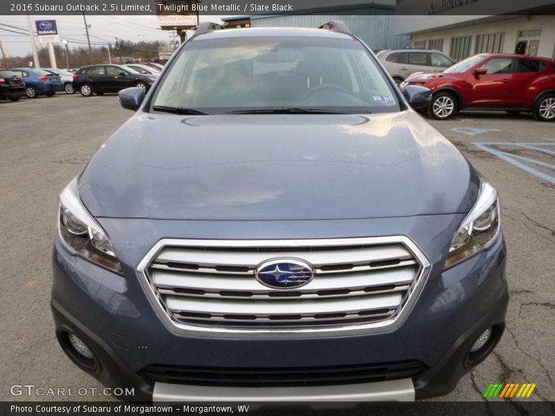 Twilight Blue Metallic / Slate Black 2016 Subaru Outback 2.5i Limited