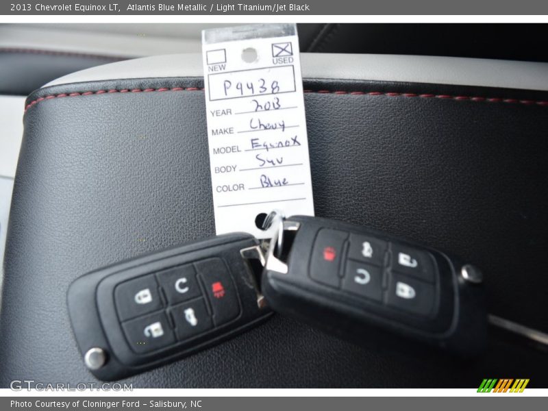 Atlantis Blue Metallic / Light Titanium/Jet Black 2013 Chevrolet Equinox LT