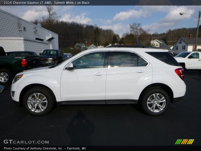 Summit White / Jet Black 2016 Chevrolet Equinox LT AWD