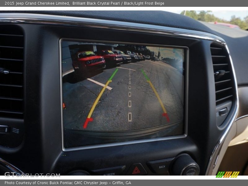 Brilliant Black Crystal Pearl / Black/Light Frost Beige 2015 Jeep Grand Cherokee Limited