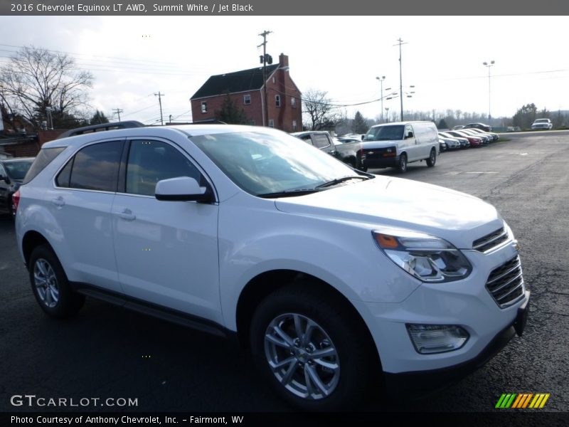 Summit White / Jet Black 2016 Chevrolet Equinox LT AWD
