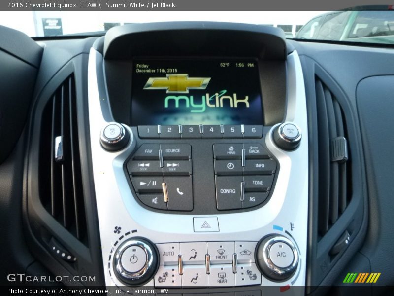 Summit White / Jet Black 2016 Chevrolet Equinox LT AWD