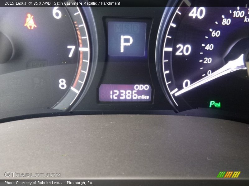 Satin Cashmere Metallic / Parchment 2015 Lexus RX 350 AWD