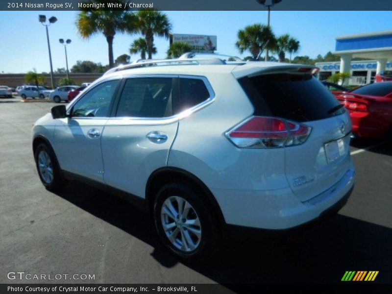 Moonlight White / Charcoal 2014 Nissan Rogue SV