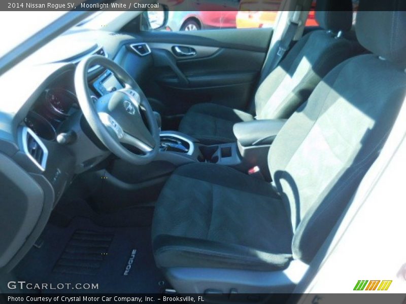 Moonlight White / Charcoal 2014 Nissan Rogue SV