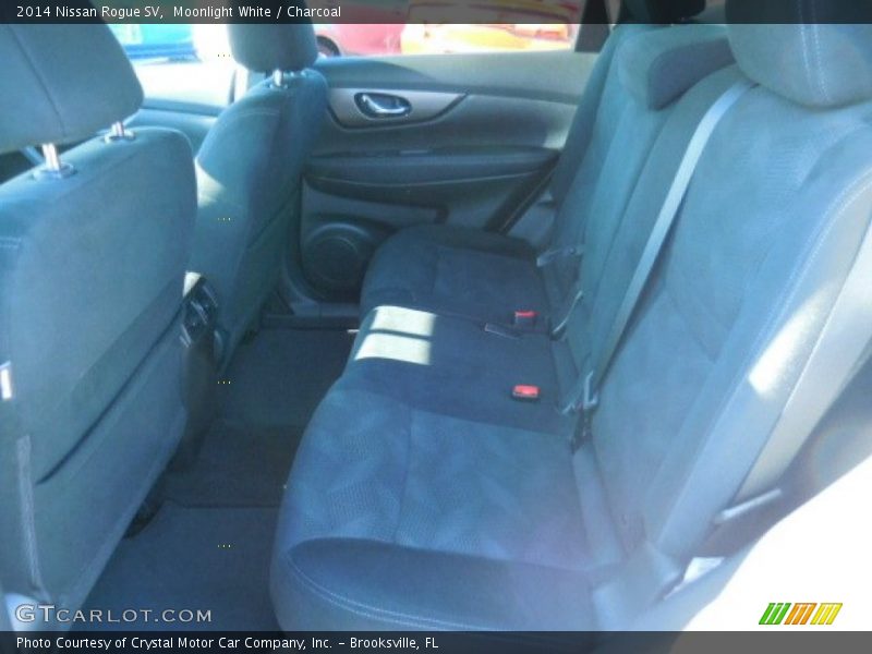 Moonlight White / Charcoal 2014 Nissan Rogue SV