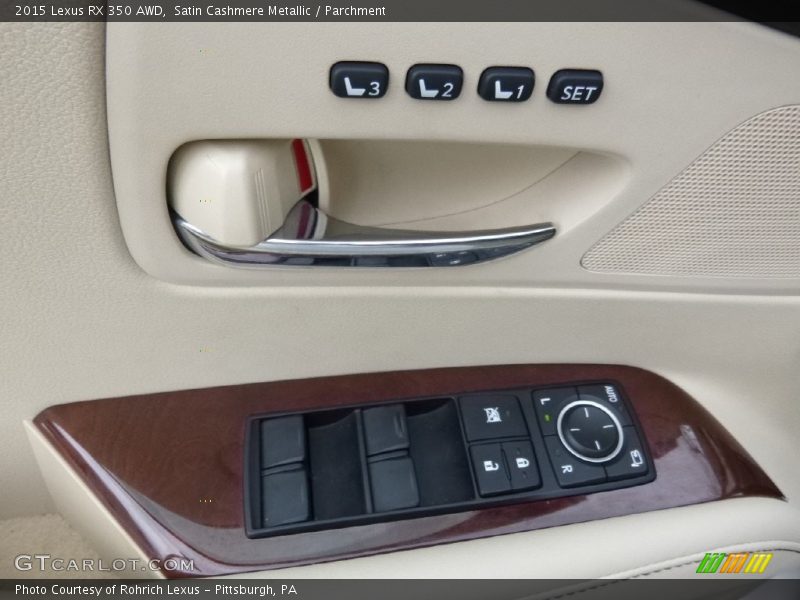 Controls of 2015 RX 350 AWD