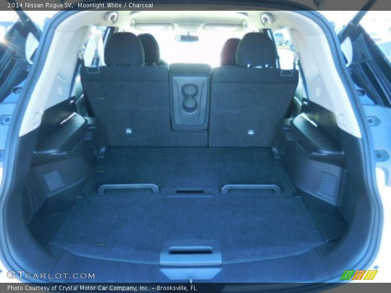 Moonlight White / Charcoal 2014 Nissan Rogue SV