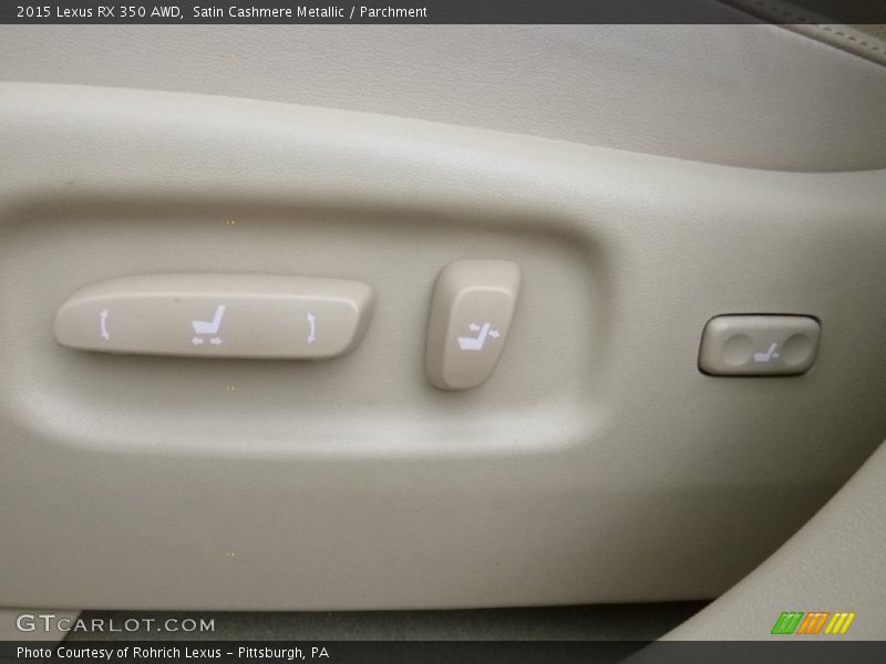 Controls of 2015 RX 350 AWD
