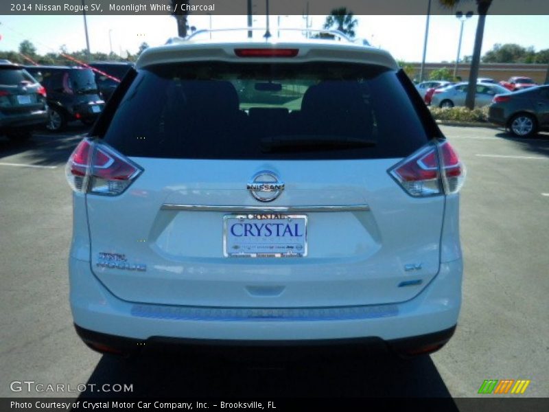 Moonlight White / Charcoal 2014 Nissan Rogue SV