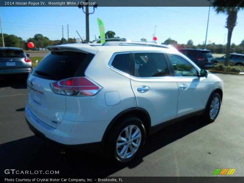 Moonlight White / Charcoal 2014 Nissan Rogue SV