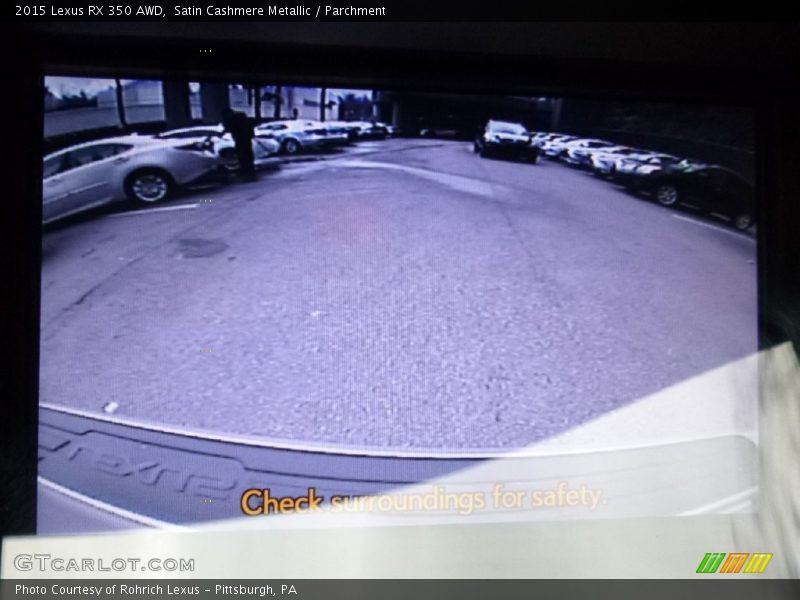 Satin Cashmere Metallic / Parchment 2015 Lexus RX 350 AWD