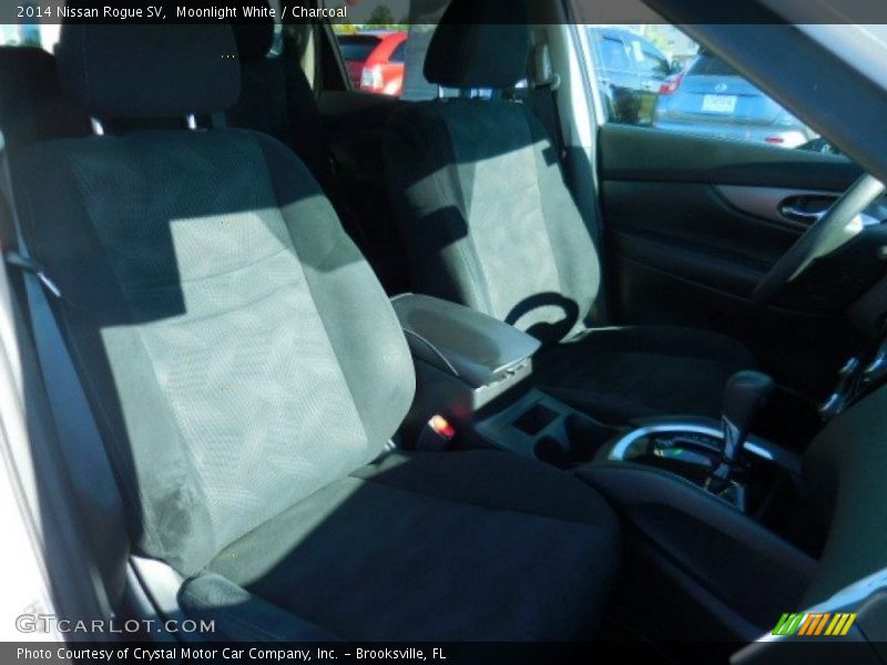 Moonlight White / Charcoal 2014 Nissan Rogue SV