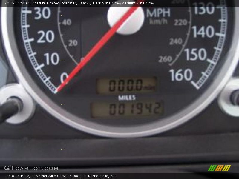 Black / Dark Slate Gray/Medium Slate Gray 2006 Chrysler Crossfire Limited Roadster