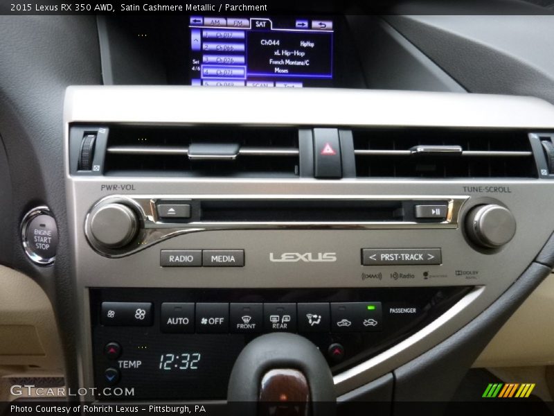 Satin Cashmere Metallic / Parchment 2015 Lexus RX 350 AWD