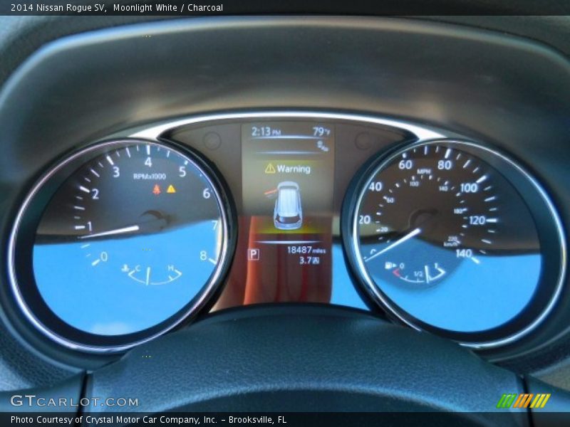 Moonlight White / Charcoal 2014 Nissan Rogue SV