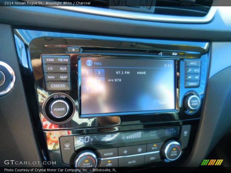 Moonlight White / Charcoal 2014 Nissan Rogue SV