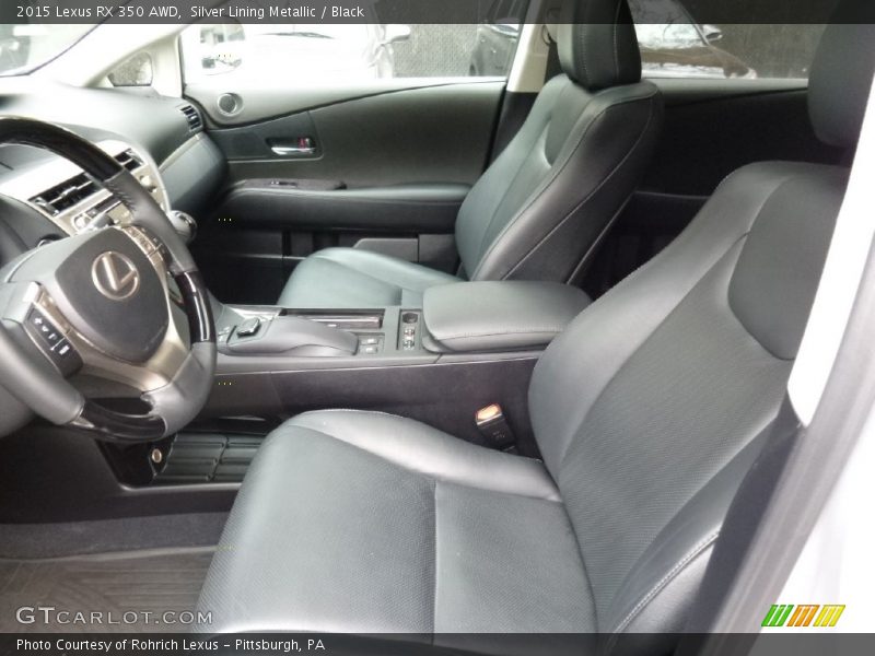 Silver Lining Metallic / Black 2015 Lexus RX 350 AWD