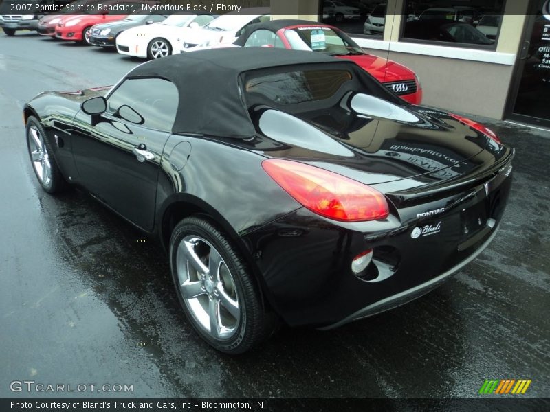 Mysterious Black / Ebony 2007 Pontiac Solstice Roadster