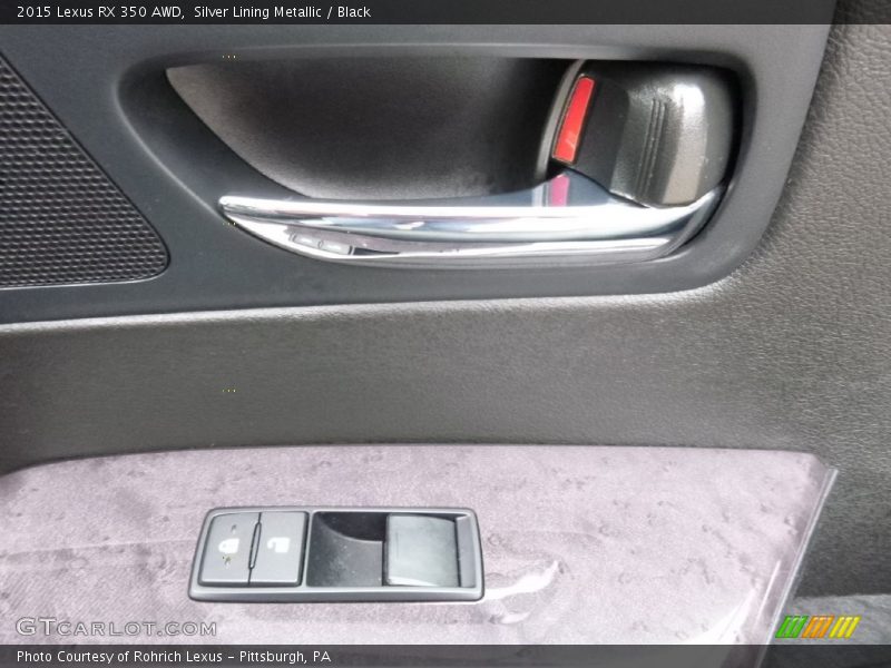 Silver Lining Metallic / Black 2015 Lexus RX 350 AWD